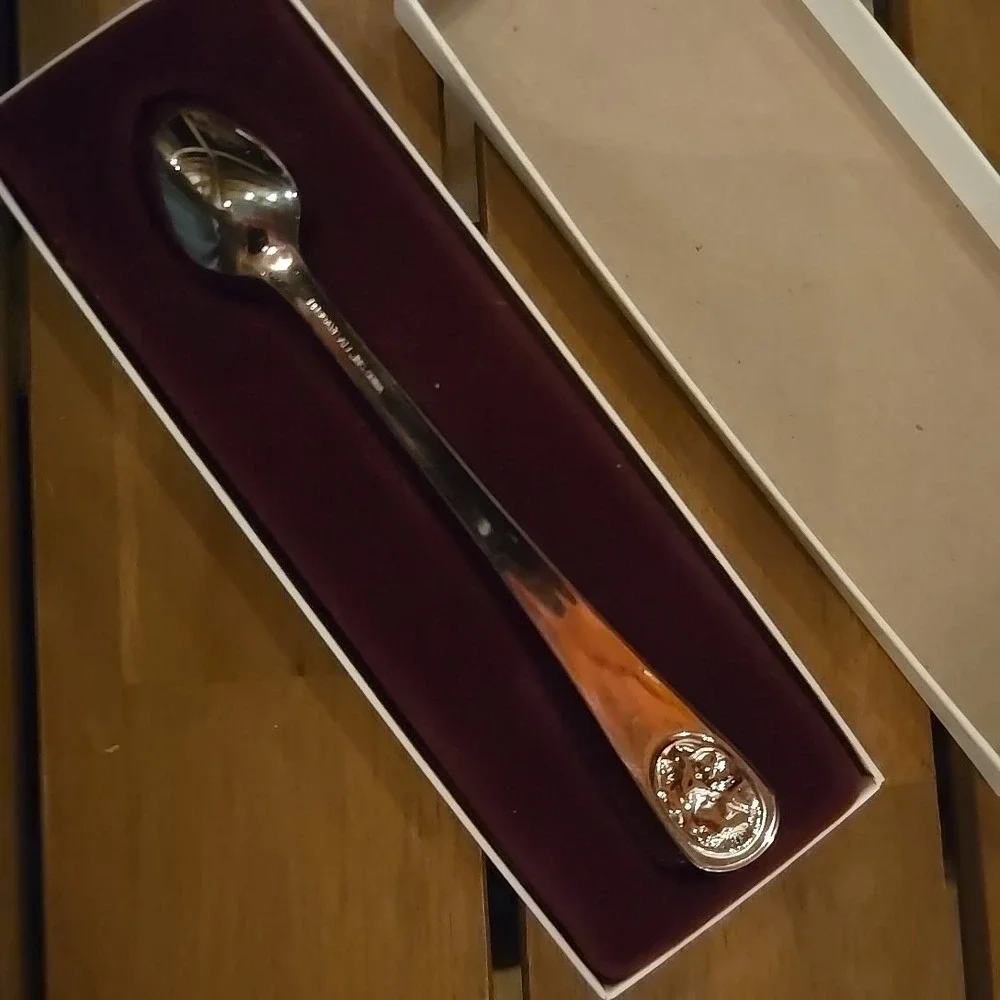 Baby Spoon Silver Plated‎ First Baptist Church Evans Mother Child Religious Gift